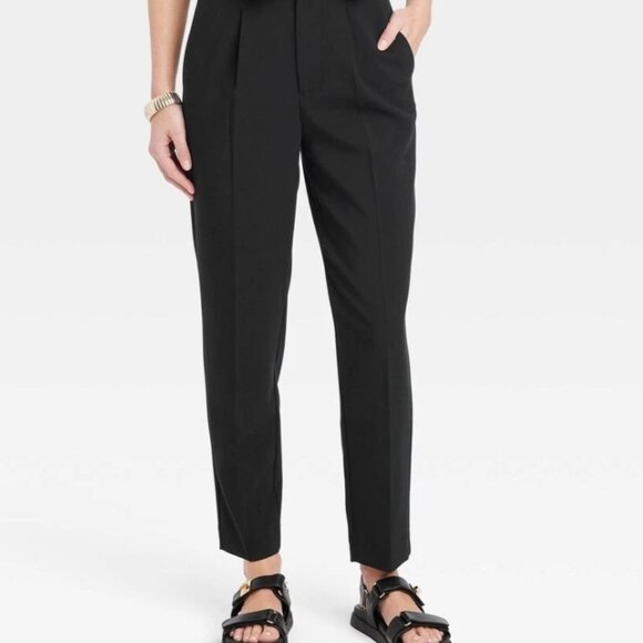 NWT A New Day Women's Black 6 R Stretch Elastizado Dress Pants Straight Leg - Picture 1 of 10